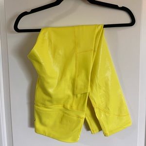 Neon Yellow Metallic Pocket Light and Tights w/tag & bag (worn once)